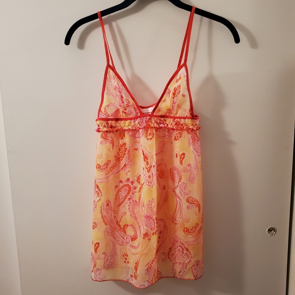 Victoria's Secret | Yellow Paisley Slip XS